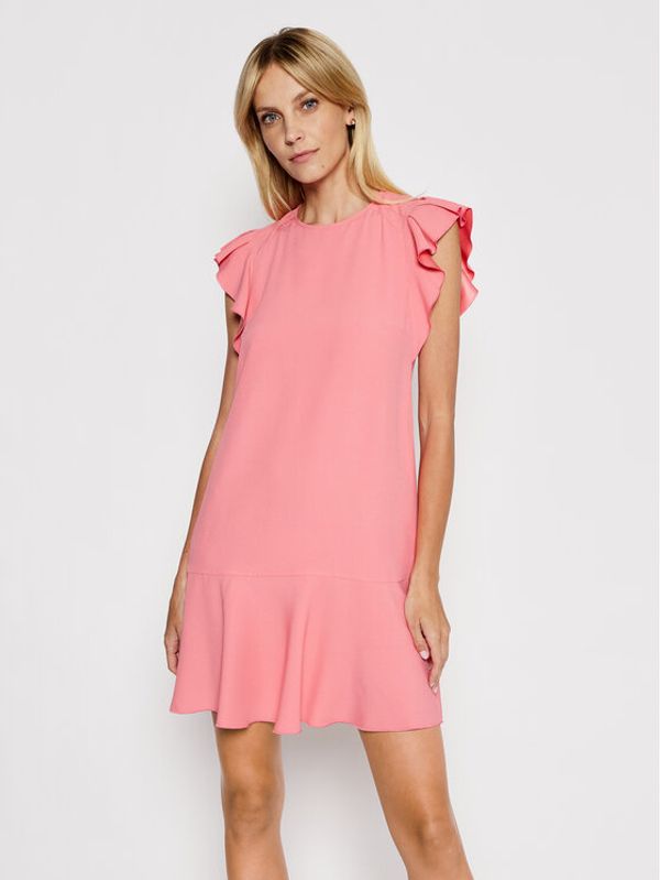 Red Valentino Red Valentino Коктейлна рокля VR0VAAD50F1 Розов Regular Fit