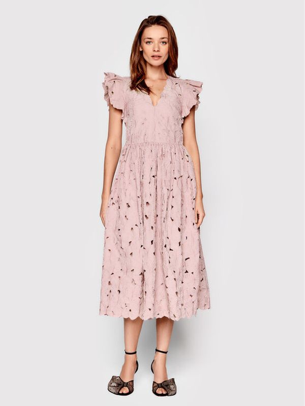 Red Valentino Red Valentino Коктейлна рокля XR3VA21B Розов Regular Fit