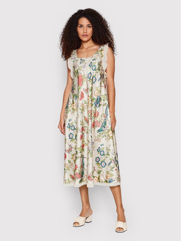 Red Valentino Red Valentino Лятна рокля XR0VAEF5 Бежов Regular Fit