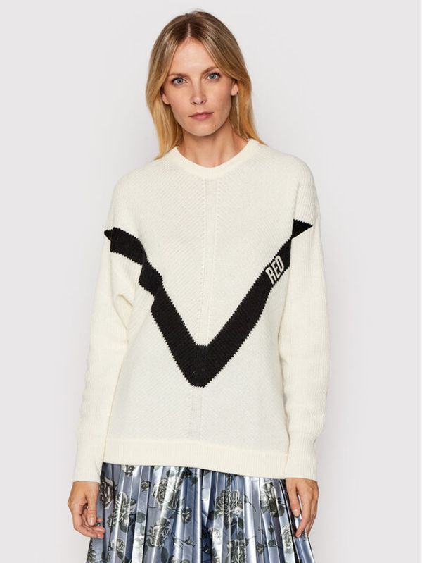 Red Valentino Red Valentino Пуловер WR0KC08R66R Бежов Relaxed Fit