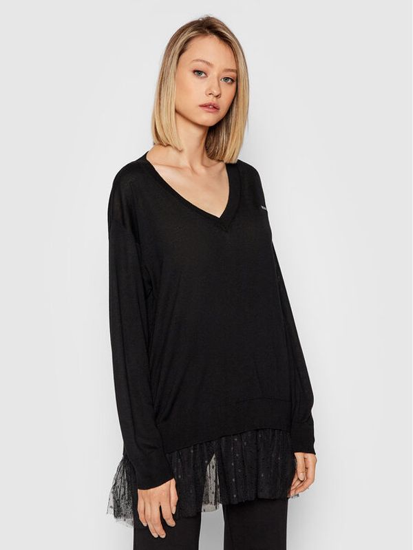 Red Valentino Red Valentino Пуловер WR3KC09L Черен Regular Fit