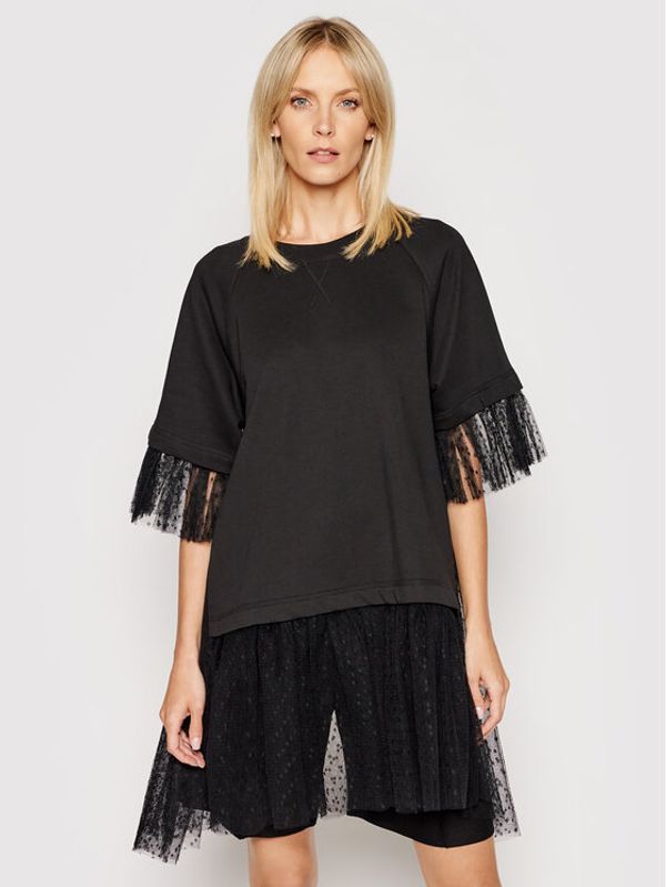 Red Valentino Red Valentino Суитшърт VR0MF07I Черен Regular Fit