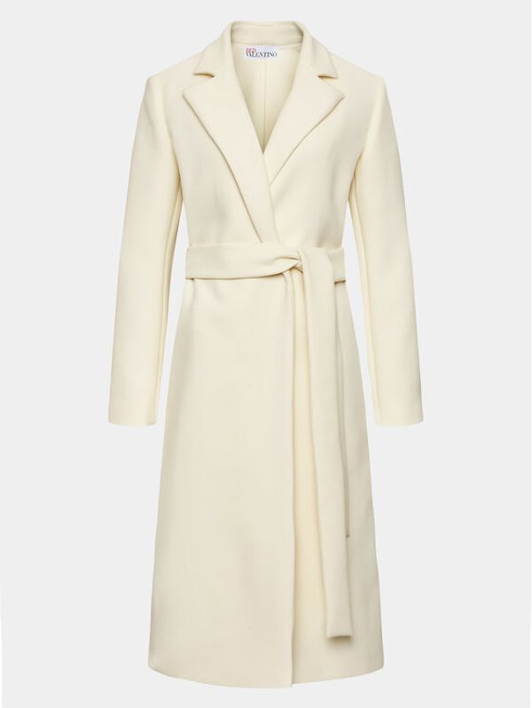 Red Valentino Red Valentino Вълнено палто 1R3CAF45 Екрю Regular Fit