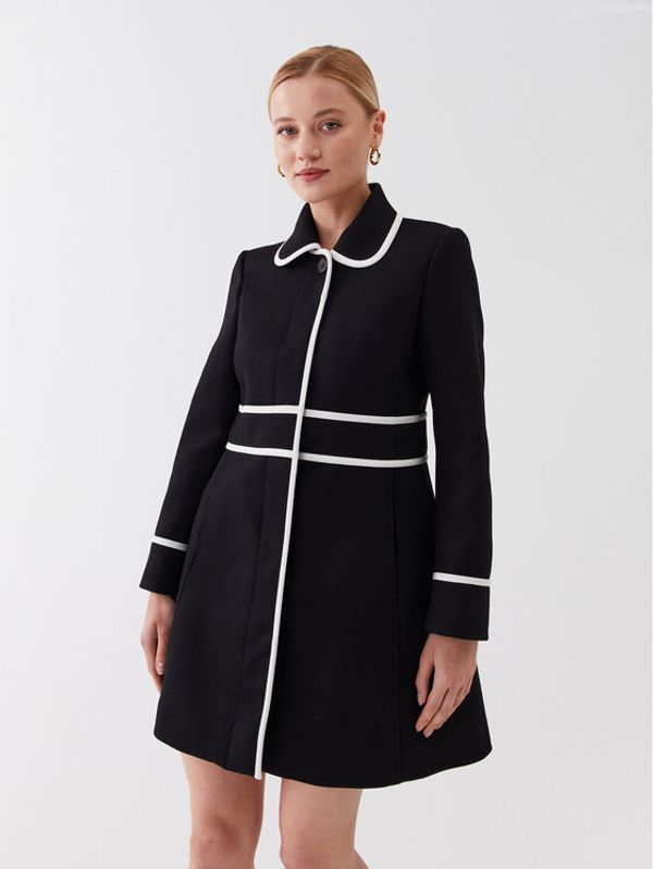 Red Valentino Red Valentino Вълнено палто 2R3CAF754AA Черен Regular Fit