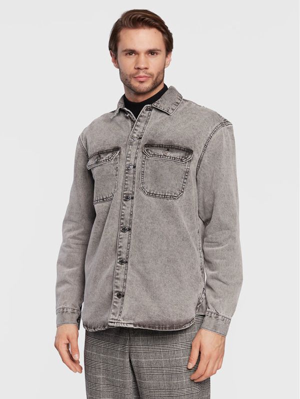 Redefined Rebel Redefined Rebel дънкова риза Nixon 214089 Сив Regular Fit