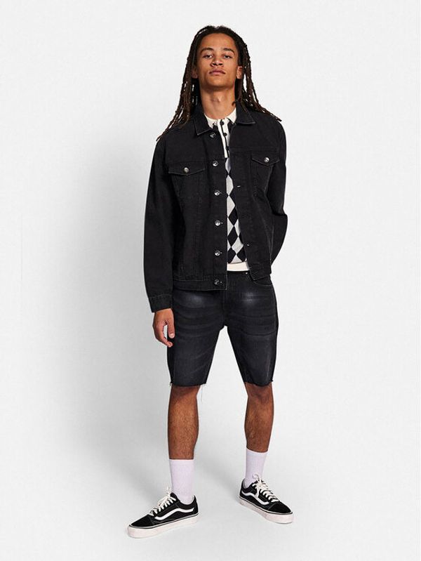 Redefined Rebel Redefined Rebel Дънково яке RRBaker 225032 Черен Loose Fit