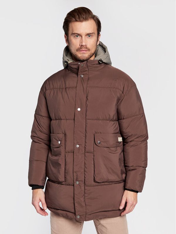 Redefined Rebel Redefined Rebel Пухено яке Andreas 225004 Кафяв Regular Fit