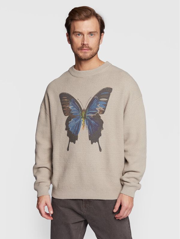 Redefined Rebel Redefined Rebel Пуловер Keaton 212063 Бежов Relaxed Fit