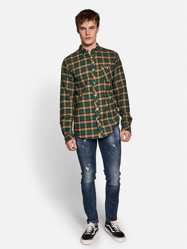 Redefined Rebel Redefined Rebel Риза Houston 224029 Зелен Regular Fit