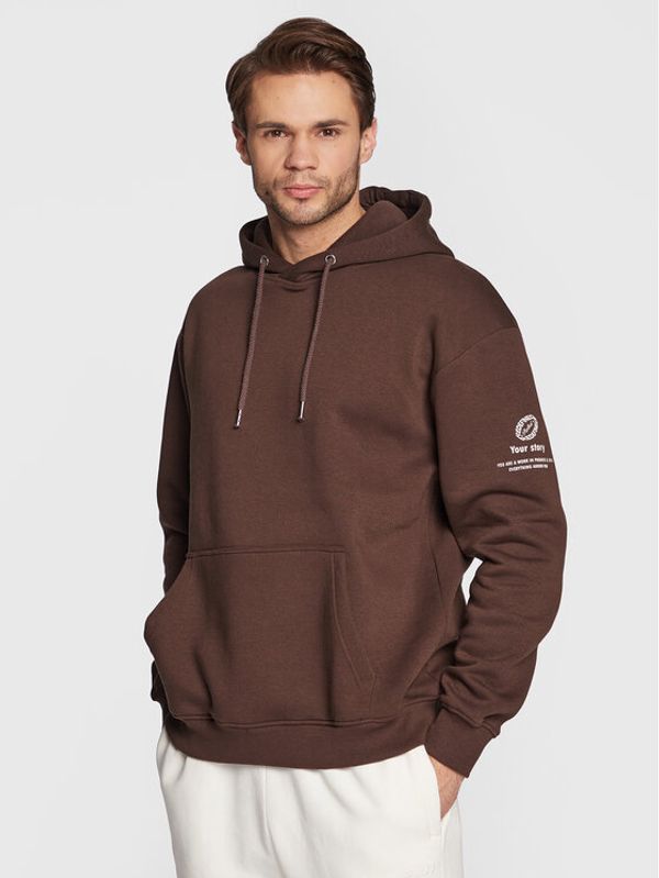 Redefined Rebel Redefined Rebel Суитшърт Clay 213212 Кафяв Regular Fit