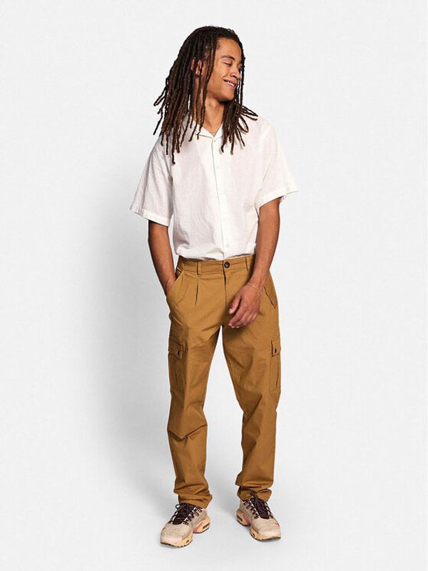 Redefined Rebel Redefined Rebel Текстилни панталони Elias 226038 Кафяв Regular Fit