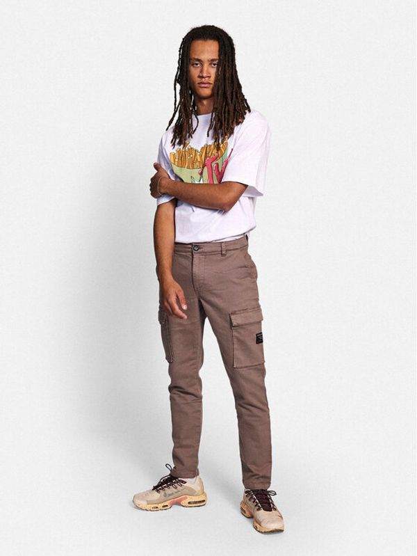 Redefined Rebel Redefined Rebel Текстилни панталони Tim 226047 Кафяв Slim Fit