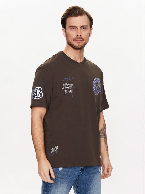 Redefined Rebel Redefined Rebel Тишърт River 221031 Черен Boxy Fit