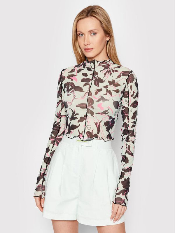 Reebok Classic Reebok Блуза Classics Flourishing Mesh HB8628 Зелен Slim Fit