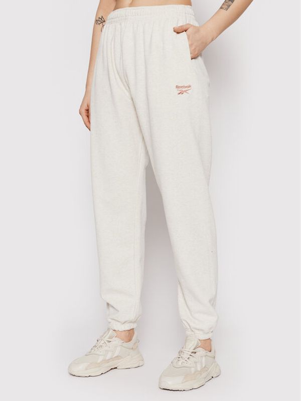 Reebok Classic Reebok Долнище анцуг Classics Small Logo H49252 Бежов Oversize