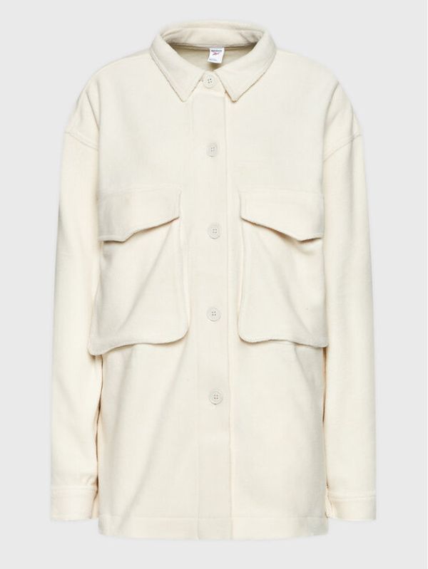 Reebok Classic Reebok Преходно яке Winter HG1183 Бял Oversize