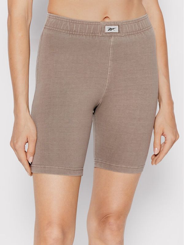 Reebok Classic Reebok Спортни шорти HN4395 Бежов Slim Fit