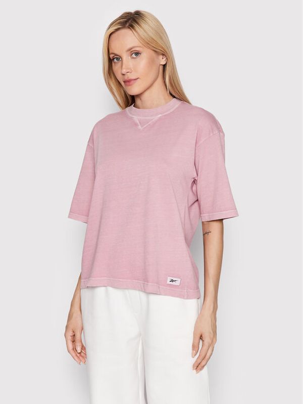 Reebok Classic Reebok Тишърт Boxy HK6950 Розов Relaxed Fit