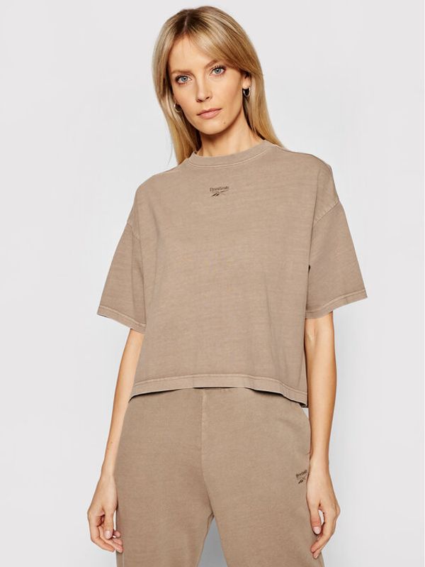 Reebok Classic Reebok Тишърт Classics Natural Dye GN4598 Кафяв Relaxed Fit