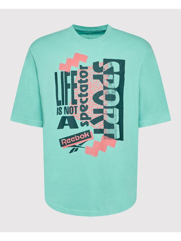 Reebok Classic Reebok Тишърт Series Spectator Sport Vibe HH8554 Син Oversize