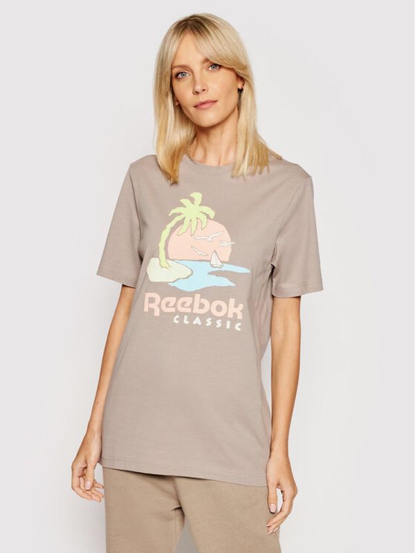 Reebok Classic Reebok Тишърт Unisex Classics Graphic GN3672 Бежов Regular Fit