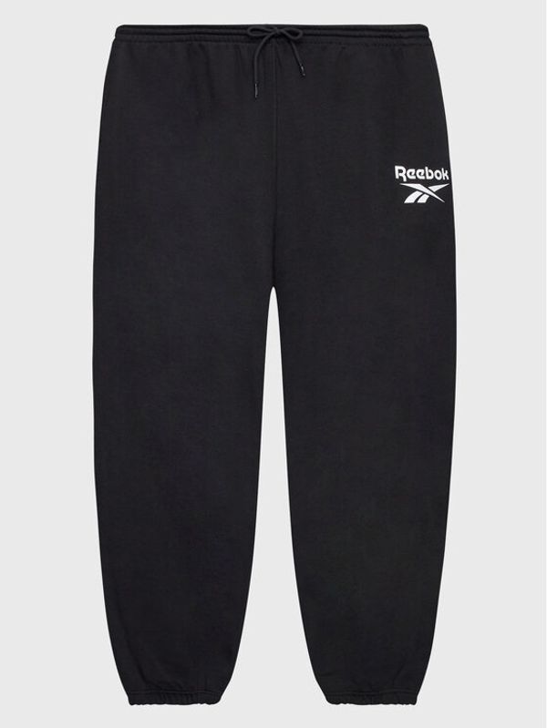 Reebok Reebok Долнище анцуг Identity Logo HN4370 Черен Regular Fit