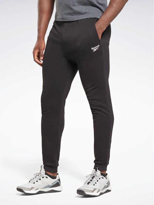 Reebok Reebok Долнище анцуг Reebok Identity French Terry Joggers HS7376 Черен Regular Fit