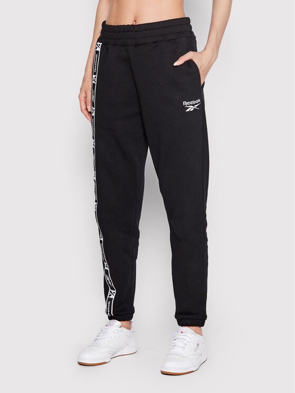 Reebok Reebok Долнище анцуг Tape Pack HB2261 Черен Relaxed Fit