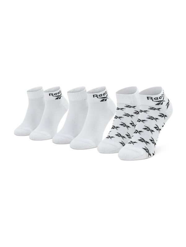 Reebok Reebok Дълги чорапи unisex Cl Fo Ankle Sock 3P GG6674 Бял
