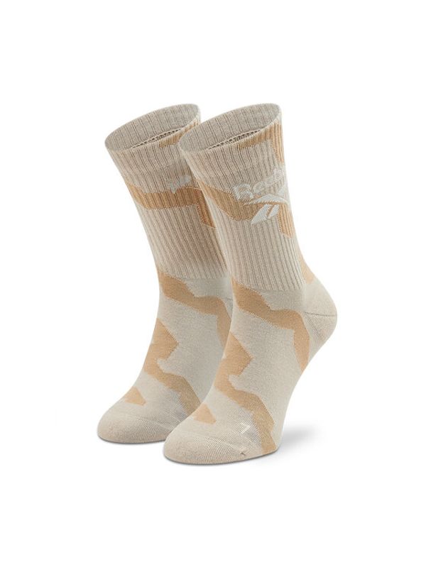 Reebok Reebok Дълги чорапи unisex Cl Summer Sock HE2406 Бежов