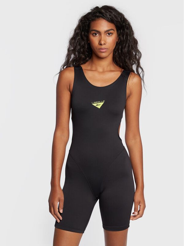 Reebok Reebok Гащеризон Les Mills HN6045 Черен Slim Fit