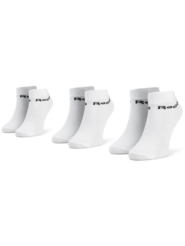 Reebok Reebok Комплект 3 чифта къси чорапи унисекс Act Core Ankle Sock 3p FL5227 Бял