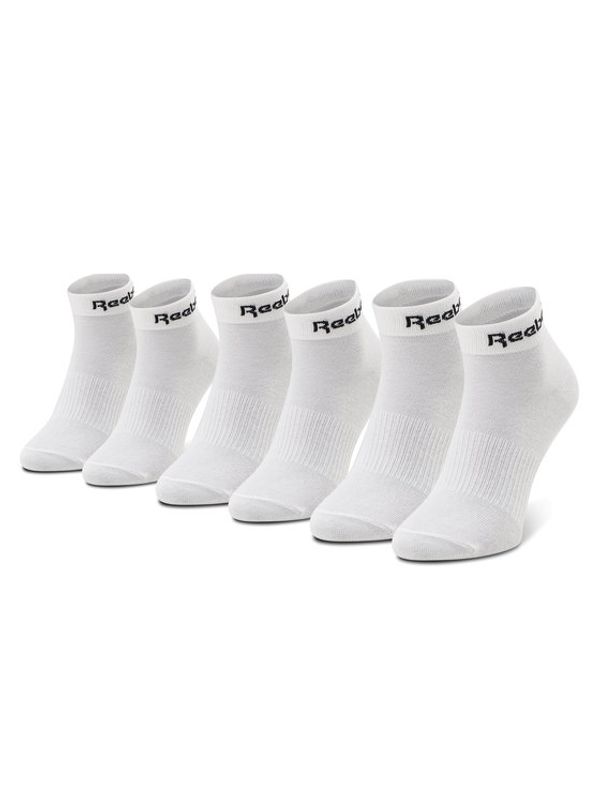 Reebok Reebok Комплект 3 чифта къси чорапи унисекс Act Core Ankle Sock 3P GH8167 Бял