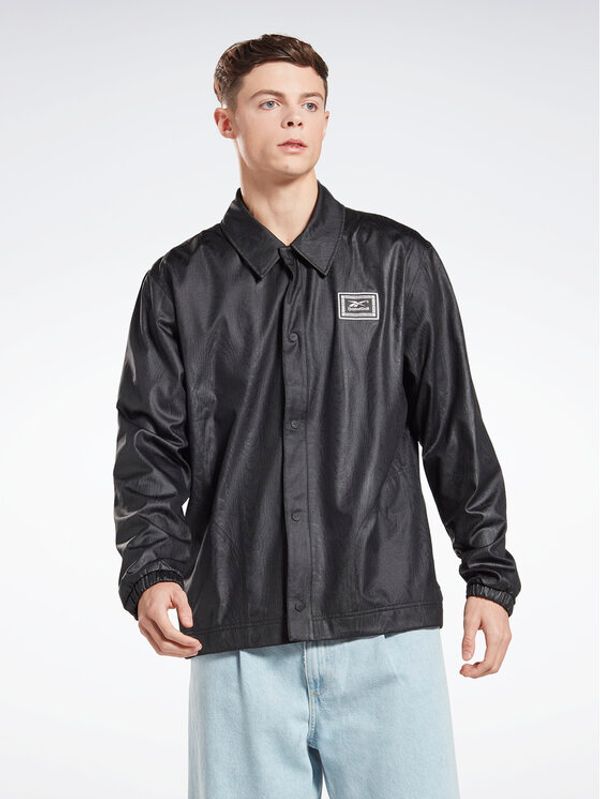 Reebok Reebok Преходно яке Basketball Coach HU2016 Черен Relaxed Fit