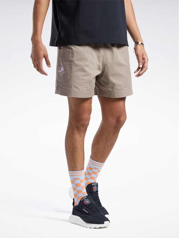 Reebok Reebok Спортни шорти Classics Skateboard Shorts HT8174 Кафяв