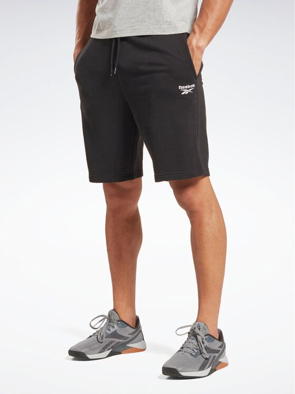 Reebok Reebok Спортни шорти Reebok Identity French Terry Shorts HS7377 Черен Regular Fit