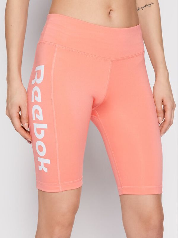 Reebok Reebok Спортни шорти Te Linear Logo GP1300 Розов Slim Fit