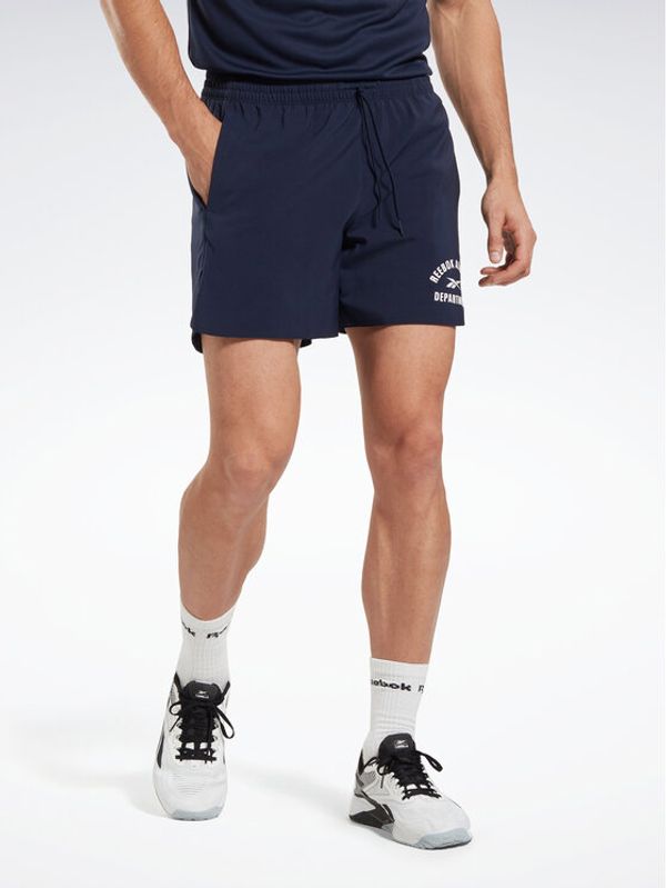 Reebok Reebok Спортни шорти Training Graphic Woven Shorts HT3704 Син
