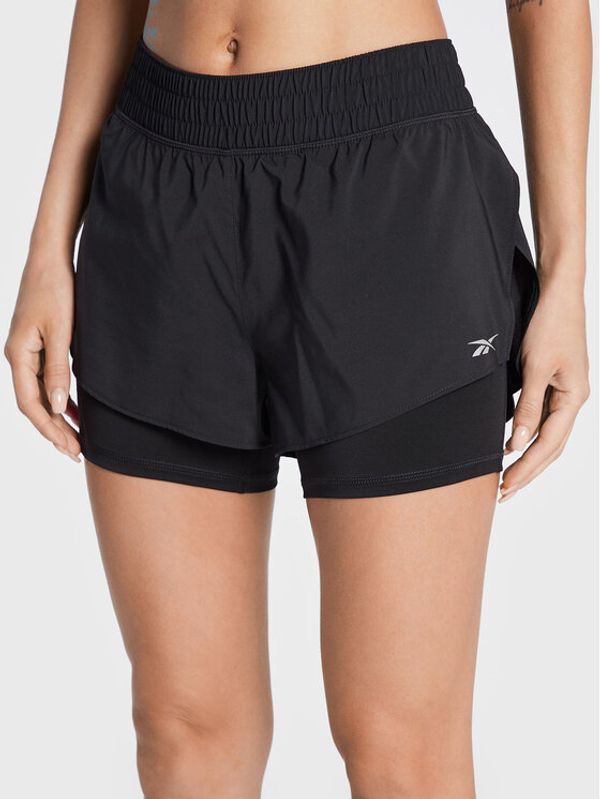 Reebok Reebok Спортни шорти Wor Run GR9511 Черен Regular Fit