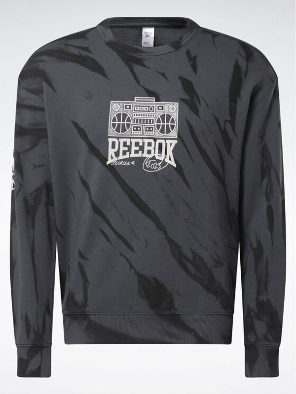 Reebok Reebok Суитшърт Classics Block Party Crew Sweatshirt HS9178 Сив