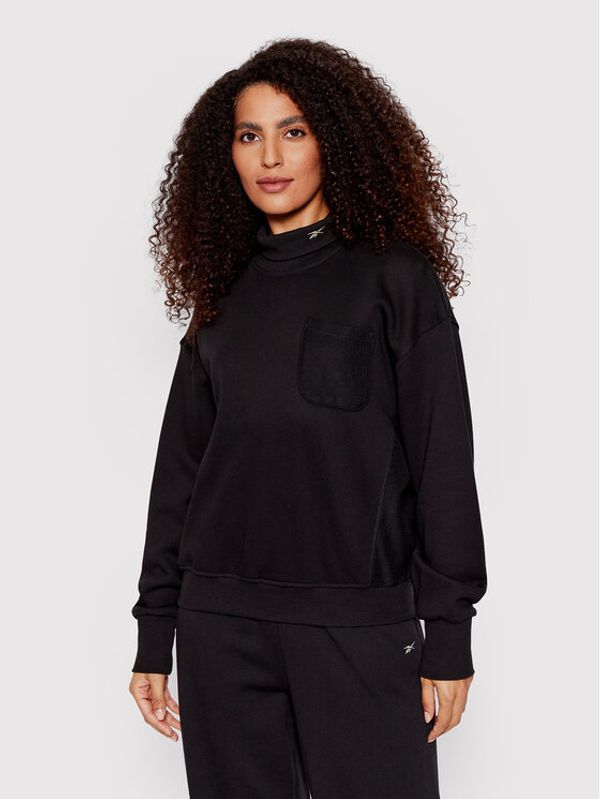 Reebok Reebok Суитшърт Classics HH7372 Черен Oversize