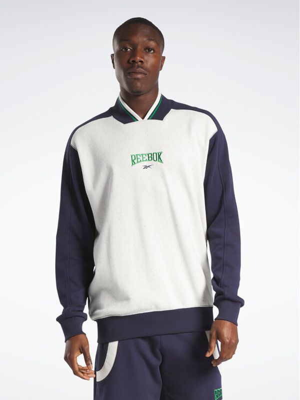 Reebok Reebok Суитшърт Classics Varsity Crew Sweatshirt HZ9805 Бял