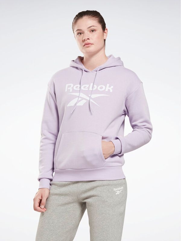 Reebok Reebok Суитшърт Identity Big Logo H54746 Виолетов Loose Fit