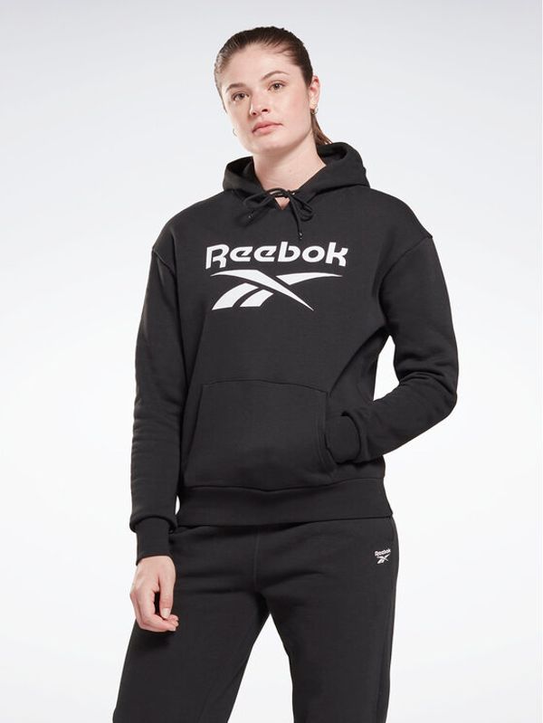 Reebok Reebok Суитшърт Identity Big Logo H54748 Черен Loose Fit