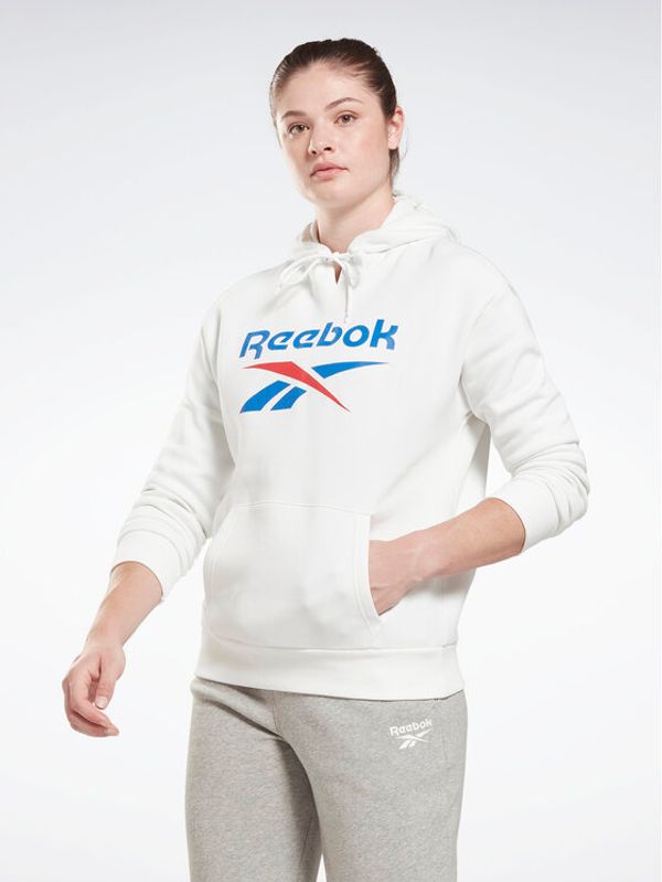 Reebok Reebok Суитшърт Identity Big Logo H54749 Бял Loose Fit