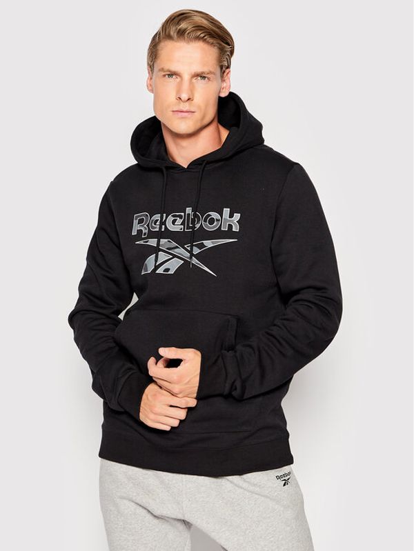 Reebok Reebok Суитшърт Identity Big Logo HE8174 Черен Regular Fit