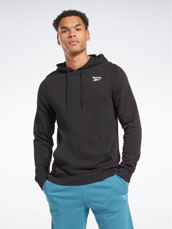 Reebok Reebok Суитшърт Identity Logo HA9273 Черен Regular Fit