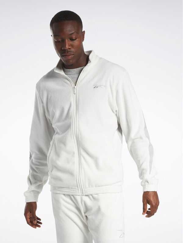 Reebok Reebok Суитшърт Reebok Basketball Court Top Track Top IA2425 Бял Regular Fit