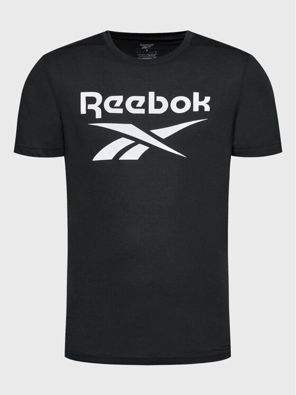 Reebok Reebok Тениска от техническо трико Workout Ready HI3925 Черен Regular Fit