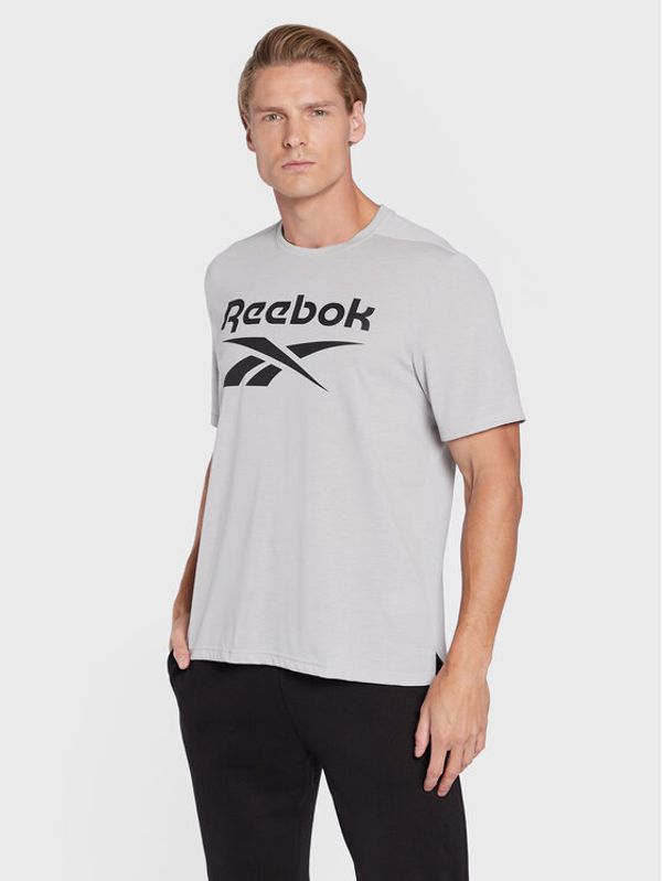 Reebok Reebok Тениска от техническо трико Workout Ready HL4289 Сив Regular Fit